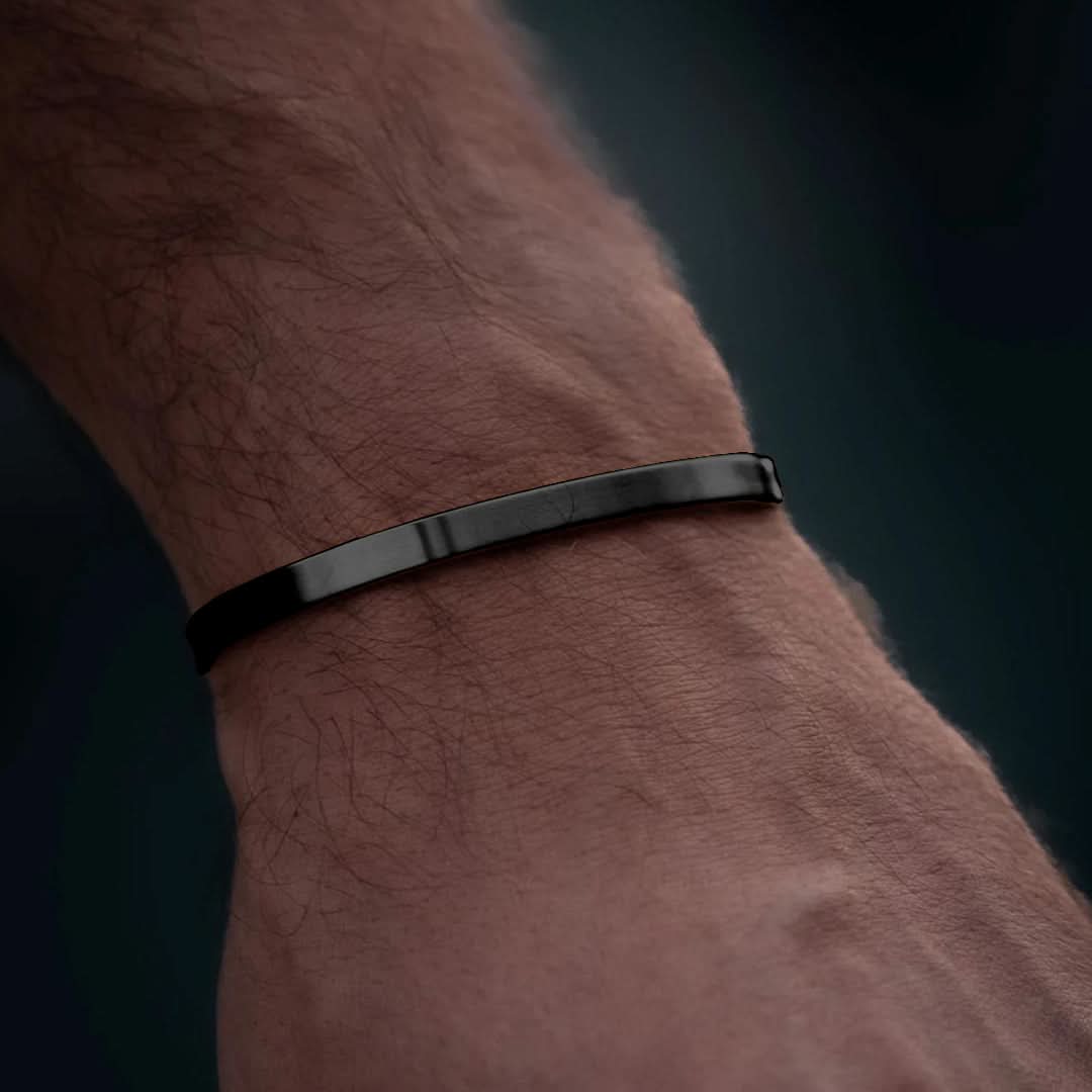 Kylyan Cuff μαύρο βραχιόλι