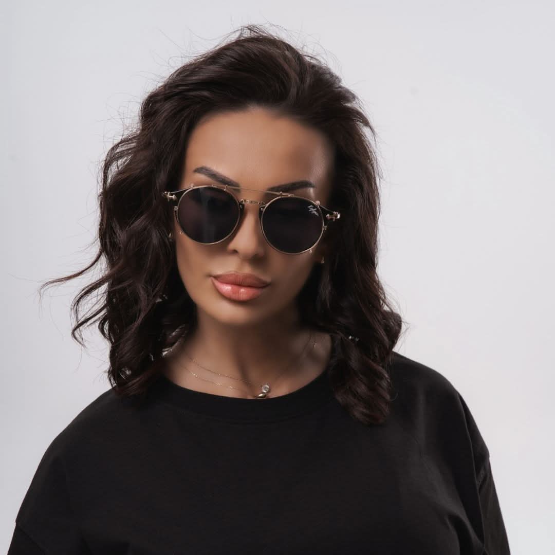 Χρυσά Φορητά Πολωμένα Ηλιακά Γυαλιά